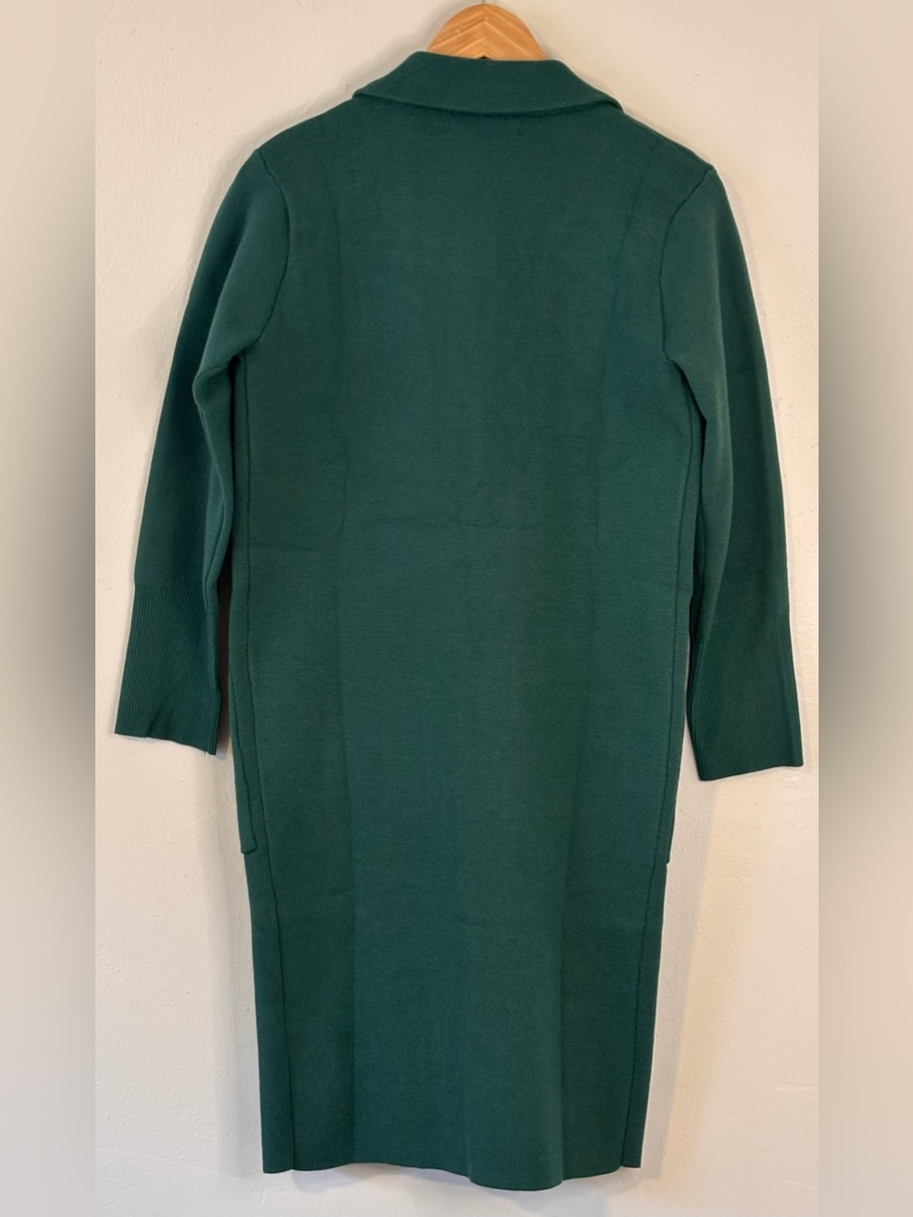 ANRABESS Long Cardigan Open Front Green Sweater Women’s Size XS - Picture 2 of 12